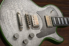 19031 Antique Silver Gator Engraved Cadillac Green Steeltop