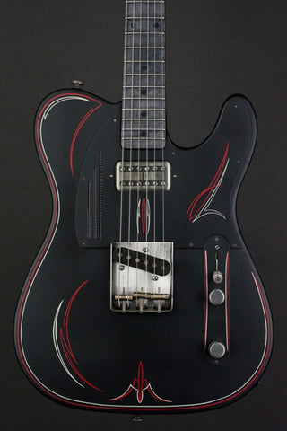 15083 Satin Black Pinstripe SteelCaster