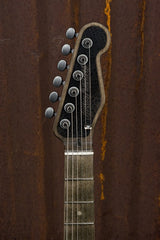 18013 Black on Antique Silver Snakeskin SteelTopCaster