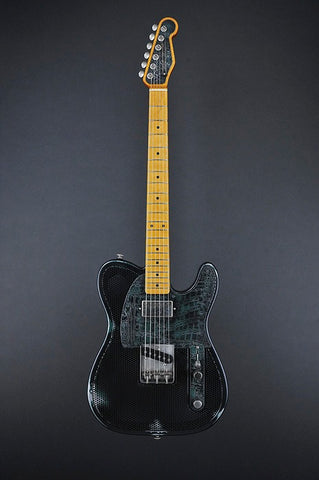 12111 Black on Green Holey Gator SteelCaster