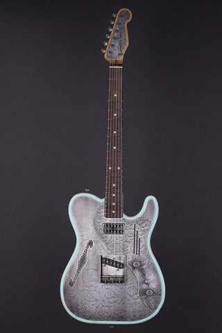 15126 Steel Roses on Ocean Blue SteelTopCaster