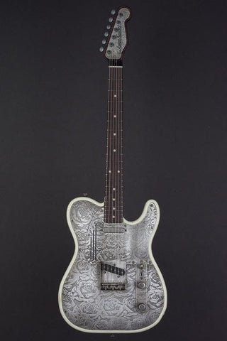 15195 Antique Silver Roses SteelTopCaster
