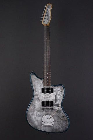 16083 Antique Silver Gator Tuxedo Blue SteelMaster