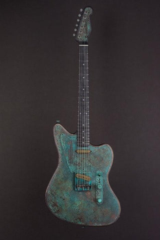 16105 Titanic Green Snakeskin Driftwood SteelTeleMaster