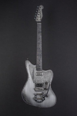 16117 Antique Silver Paisley Driftwood SteelTeleMaster