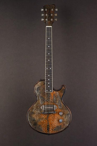 16161 Rust On Cream Snakeskin engraved SteelTop Junior