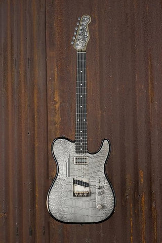 17034 Antique Silver Gator SteelTopCaster