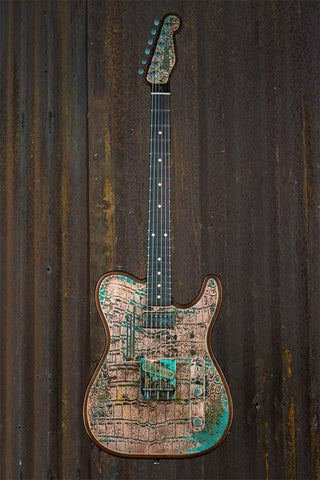 17058 Antique Copper Titanic Green Gator SteelTopCaster