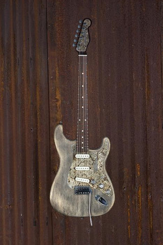 17097 Rust on Cream Paisley Driftwood SteelGuard O Matic