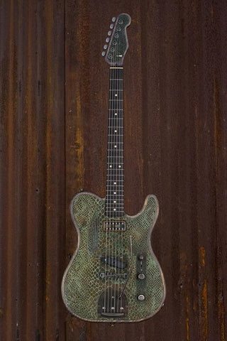 18062 Green Rust Snakeskin Driftwood SteelTopCaster