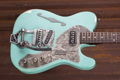 17115 Ocean Blue on Antique Silver Paisley Deluxe SteelCaster