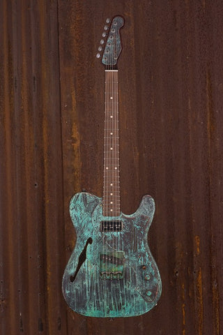 19029 Titanic Green Bamboo Pattern Deluxe SteelCaster