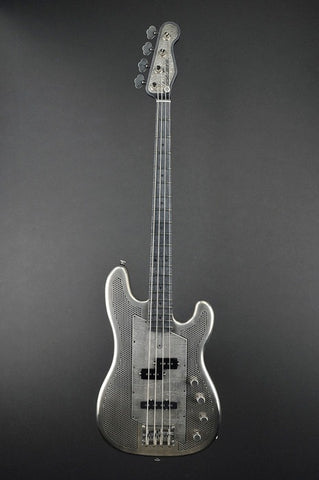 13021 Antique Silver Gator SteelCaster Bass