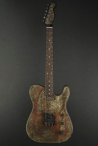 14185 Rust on Cream Snakeskin SteelCaster