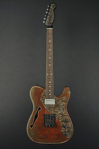 15030 Rust on Cream Roses PG Deluxe SteelCaster