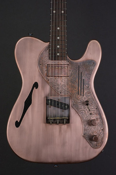 16010 Antique Copper Paisley Pickguard Deluxe SteelCaster – James