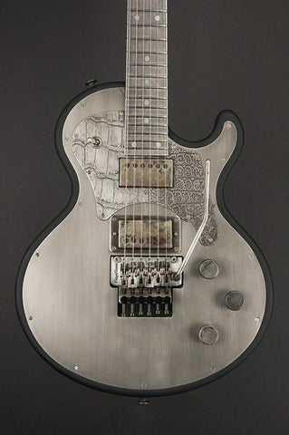 11163 Antique Silver Gator Pickguard SteelTop