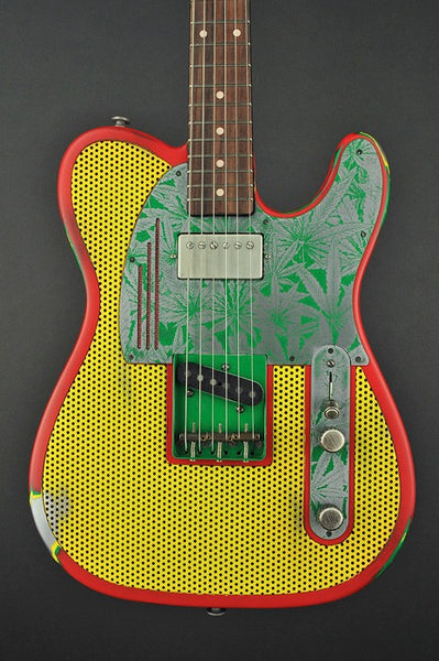 13169 Three Tone Ganja Holey SteelCaster – James Trussart Custom