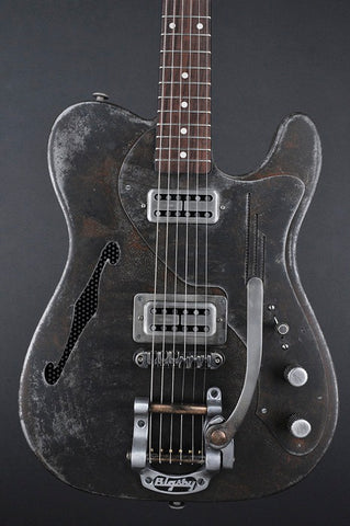 12157 Rust O Matic Deluxe SteelCaster with B5 Bigsby