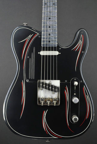 13027 Satin Black Pinstripe SteelCaster