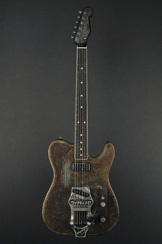 14188 Rust O Matic Gator Holey SteelCaster with B16 Bigsby
