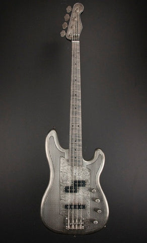 11108 Antique Silver Roses SteelCaster Bass