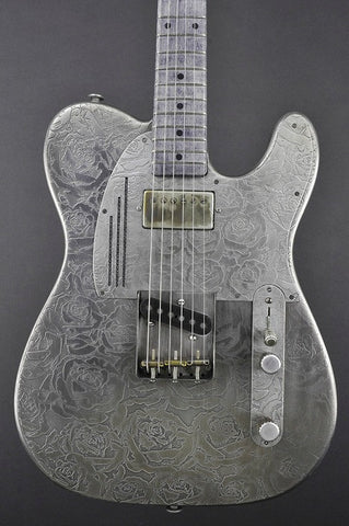 12226 Antique Silver Roses SteelCaster