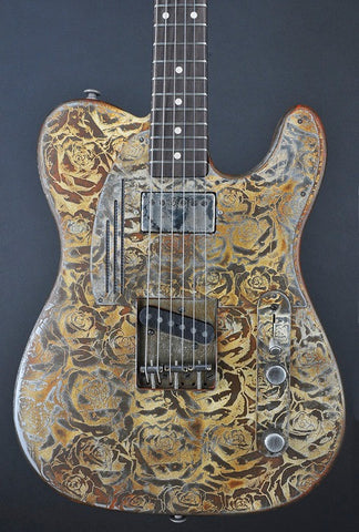 11251 Rust on Cream Roses SteelCaster