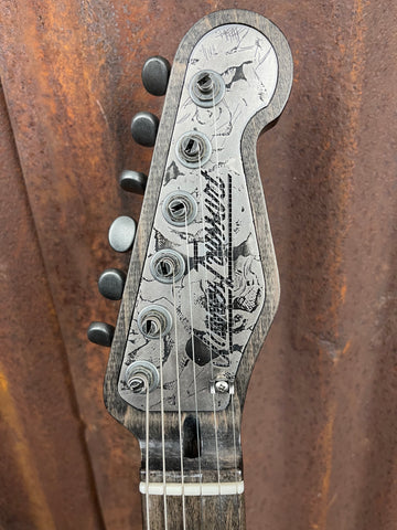 21070 Black on Roses Antique Silver Deluxe SteelCaster