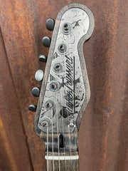 21070 Black on Roses Antique Silver Deluxe SteelCaster