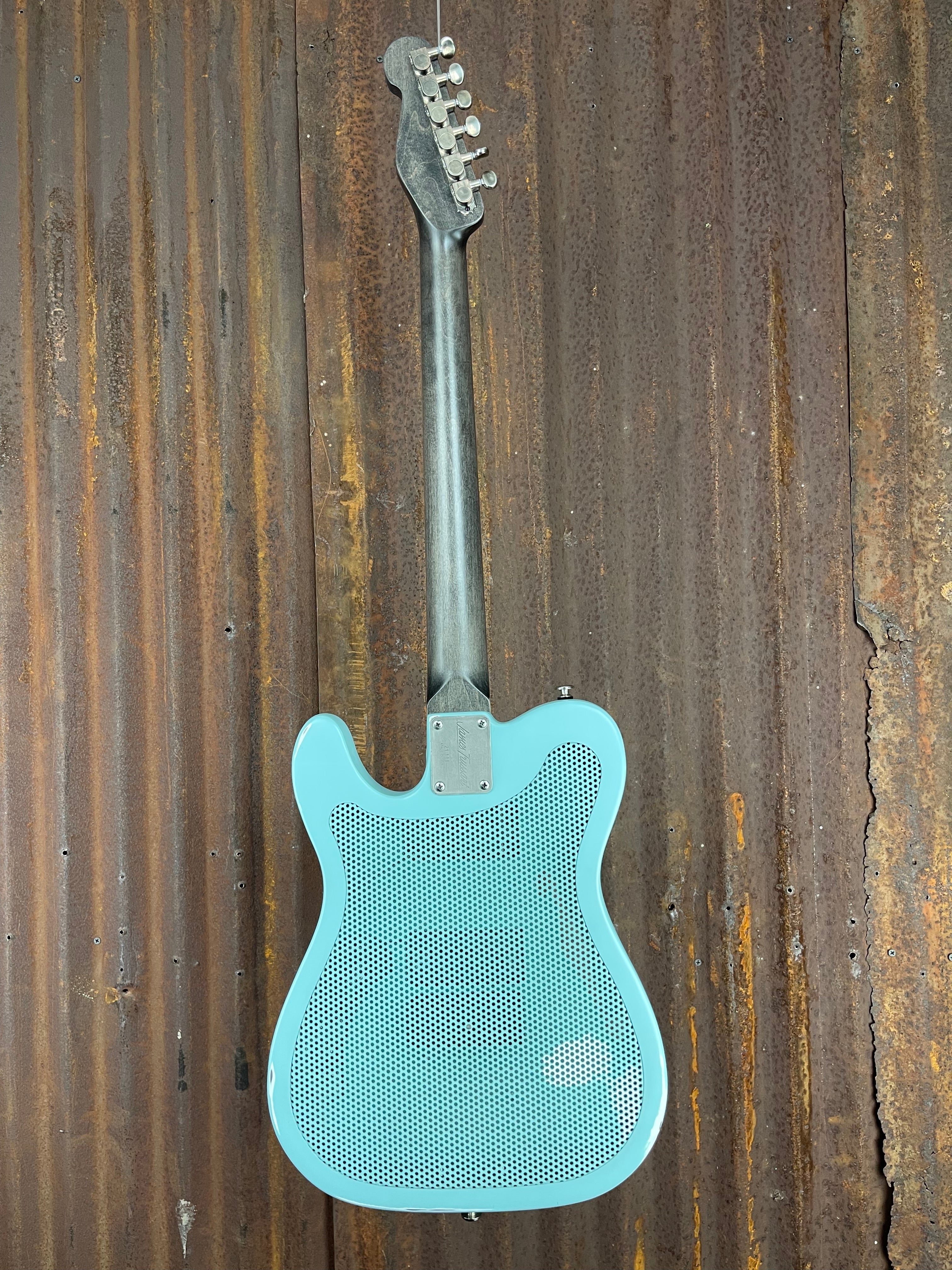 21111 Cream on Steel Paisley Ocean Blue Deluxe SteelCaster