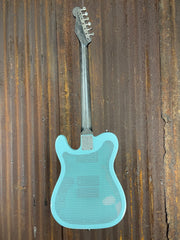 21111 Cream on Steel Paisley Ocean Blue Deluxe SteelCaster