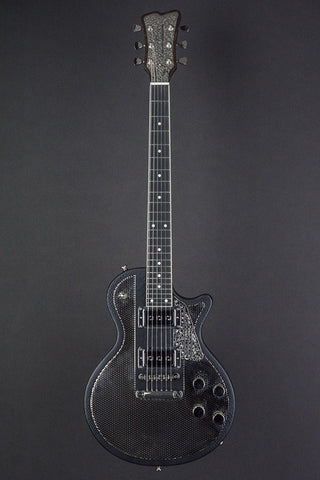 15119 Black Snakeskin Engraved on Shiny Nickel Holey SteelDeville