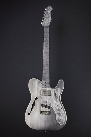 11188 Antique Silver Paisley Pickguard Deluxe SteelCaster