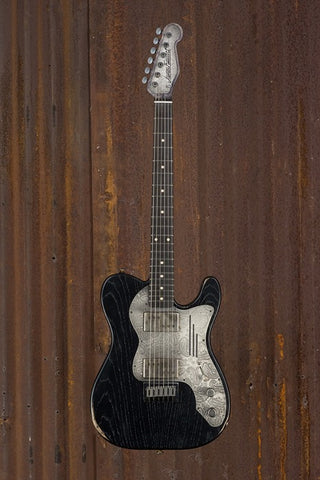 19038 Antique Silver Paisley Black Nitro Deluxe SteelGuardCaster