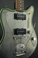 13219 Reverse Antique Silver Snakeskin Cadillac Green SteelMaster
