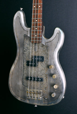 10132 Antique Silver Paisley SteelCaster Bass