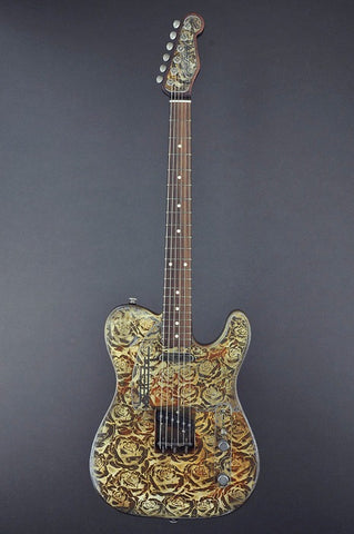 13072 Rust on Cream Roses SteelCaster
