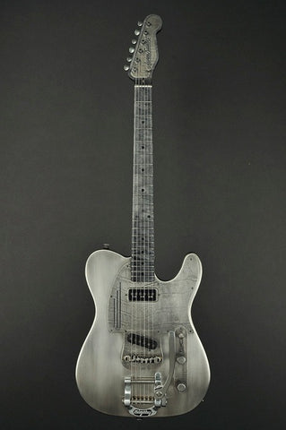 15028 Antique Silver Gator PG SteelCaster with B5 Bigsby