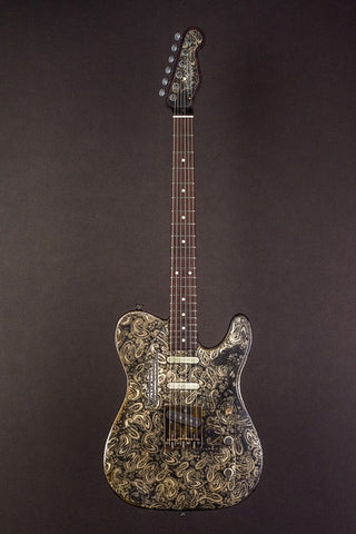 16019 Rust On Cream paisley SteelCaster