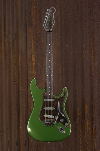 19044 Rust O Matic Red and White Pinstriped Pickguard Cadillac Green SteelGuard O Matic