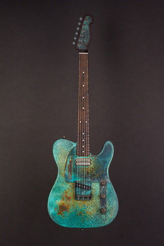 17013 Titanic Green Snakeskin SteelCaster
