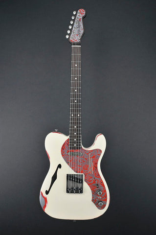 13003 Cream on Red Roses Deluxe SteelCaster
