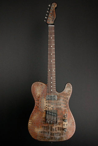 11005 Rust on Cream Gator SteelCaster