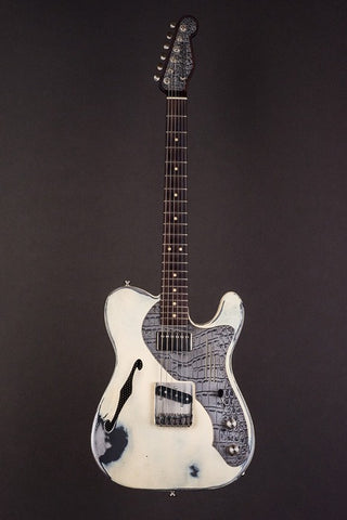 07080 Cream on Black Gator Deluxe SteelCaster