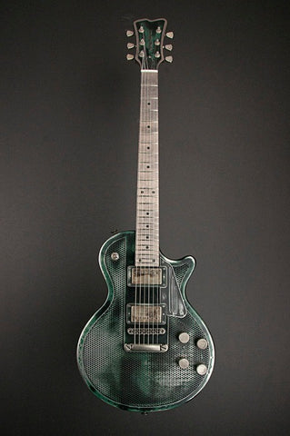 11095 Black on Green Holey SteelDeville