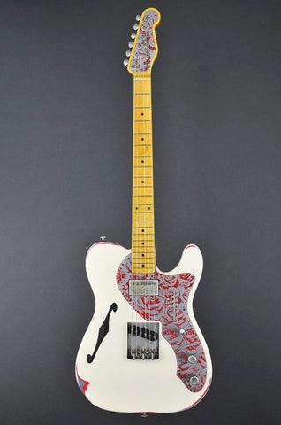 12195 Cream on Red Roses Deluxe SteelCaster