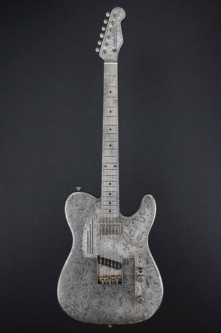 11239 Antique Silver Paisley SteelCaster