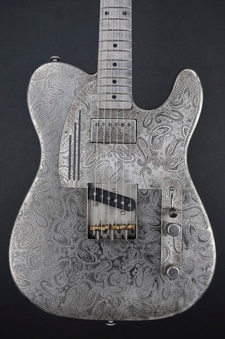11239 Antique Silver Paisley SteelCaster