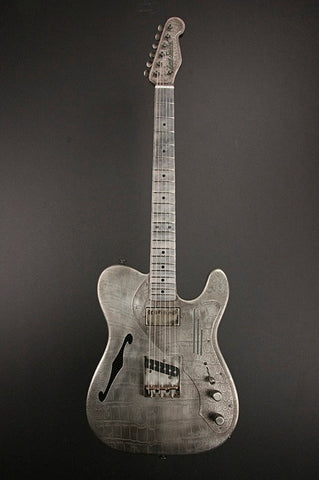 11102 Antique Silver Gator Deluxe SteelCaster